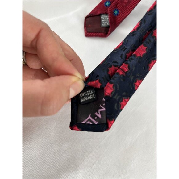 Lauren Ralph Lauren, TM Lewin, Hemley, Avanrata (Lot of X4) of Mens Silk Ties - Picture 10 of 15